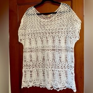 Ruff Hewn crochet top or coverup